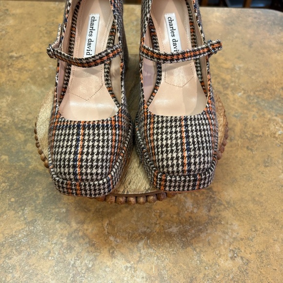 Charles David Vivianna Houndstooth Platform Mary Janes - Picture 4 of 10